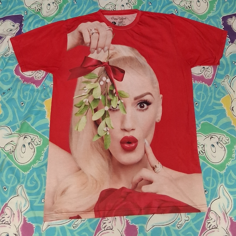 Gwen Stefani Christmas Shirt Vintage Tee No Doubt Pop Punk Rock Emo